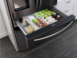 28 cu. ft. Food Showcase 4-Door French Door Refrigerator in Black Stainless Steel