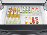 22 cu. ft. 4-Door French Door, Counter Depth Refrigerator with 21.5" Touch Screen Family Hub™ in Black Stainless Steel