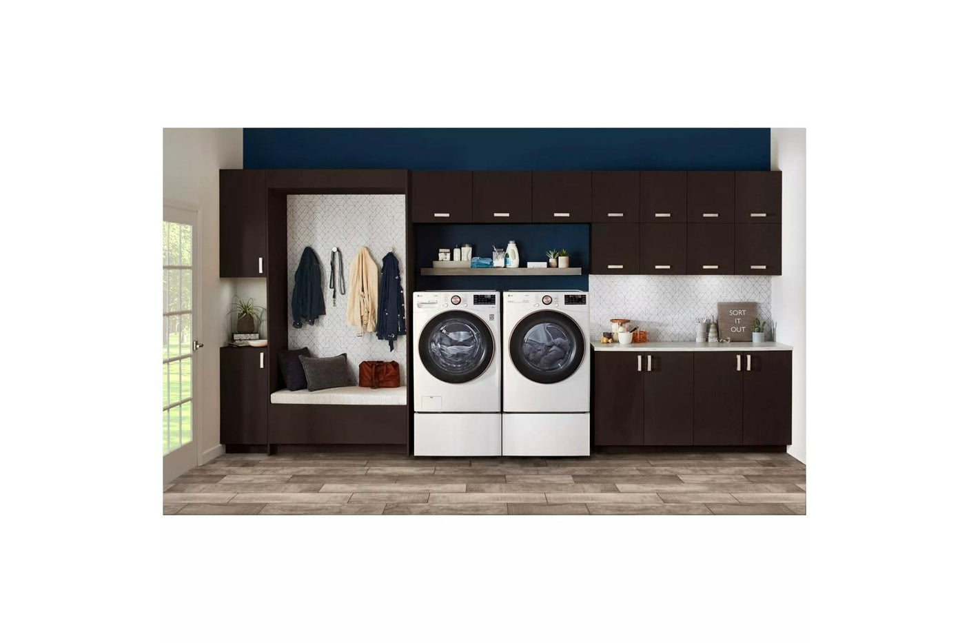 7.4 cu. ft. Large Capacity Front Load Gas Dryer - White