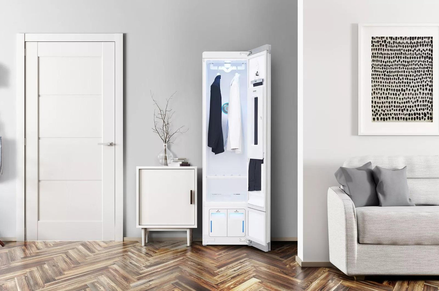 LG Styler® Smart wi-fi Enabled Steam Closet with TrueSteam® Technology and Exclusive Moving Hangers