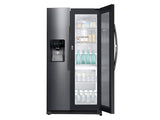 25 cu. ft. Food ShowCase Side-by-Side Refrigerator with Metal Cooling in Black Stainless Steel