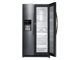 25 cu. ft. Food ShowCase Side-by-Side Refrigerator with Metal Cooling in Black Stainless Steel