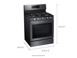 5.8 cu. ft. Freestanding Gas Range with Convection in Black Stainless Steel