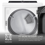 7.3 cu. ft. Ultra Large Capacity Rear Control Electric Dryer with LG EasyLoad™ Door and AI Sensing