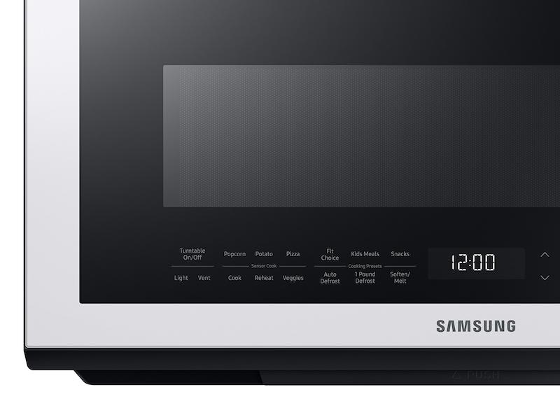 Bespoke Over-the-Range Microwave 2.1 cu. ft. with Sensor Cooking in White Glass