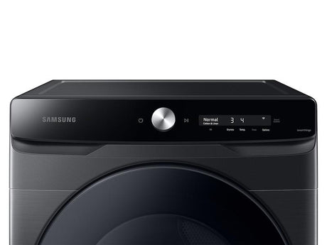 7.5 cu. ft. Smart Dial Electric Dryer with Super Speed Dry in Brushed Black