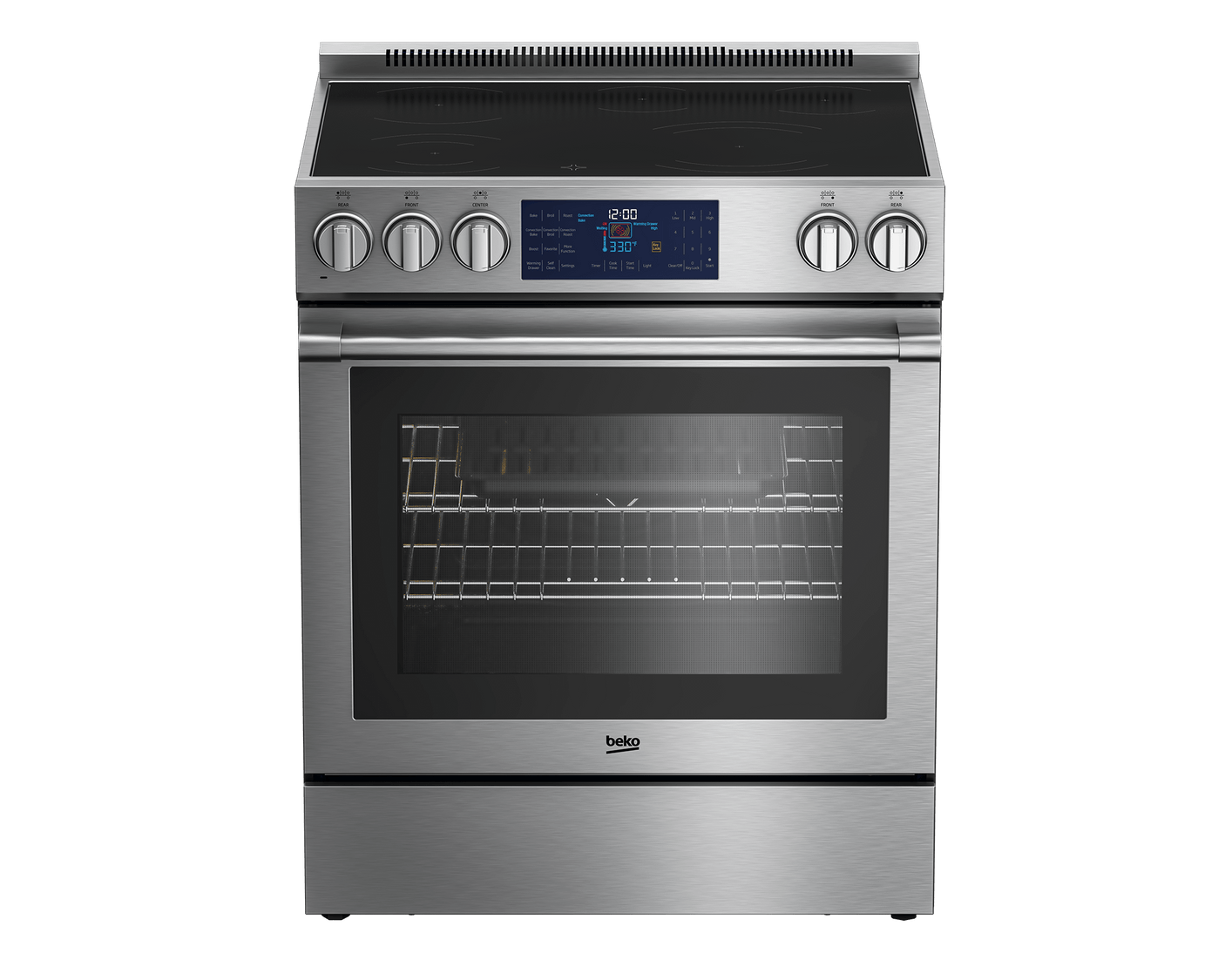 30" Stainless Steel Slide-In Electric Range