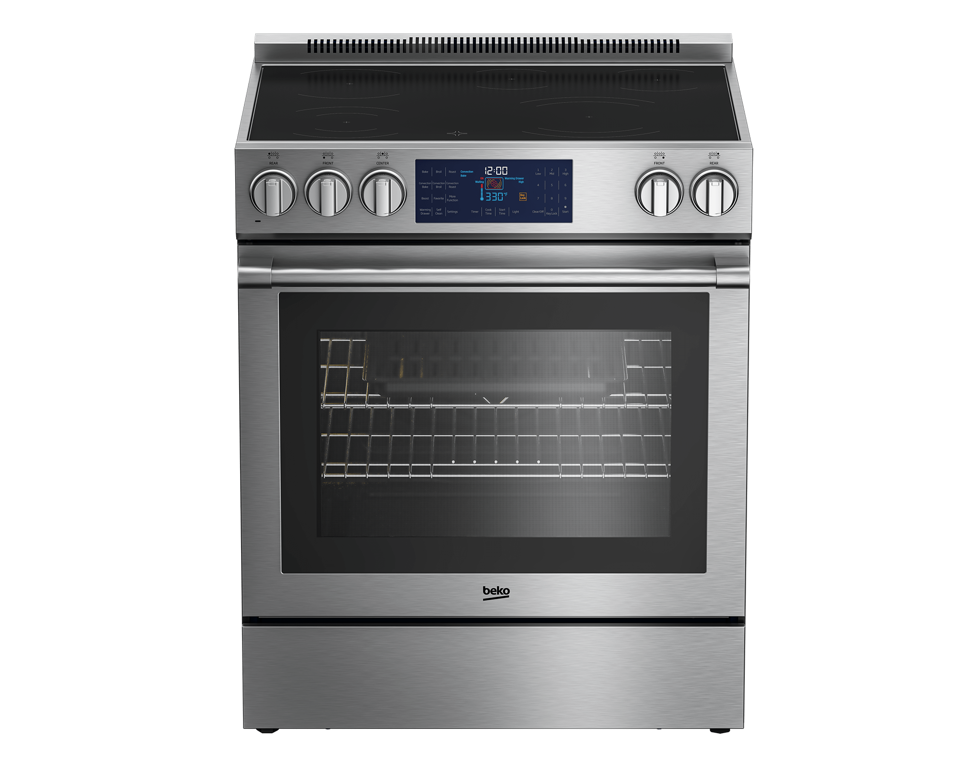 30" Stainless Steel Slide-In Electric Range
