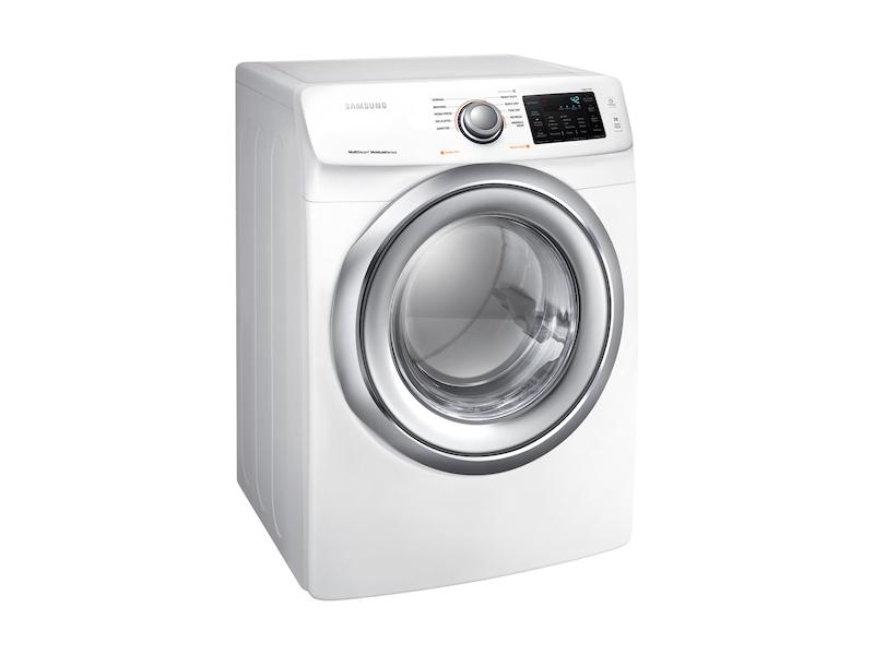 7.5 cu. ft. Gas Dryer with Steam in White