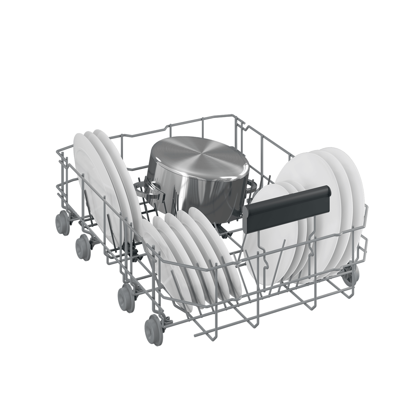 Slim Size Stainless Dishwasher, 8 place settings, 48 dBa, Top Control