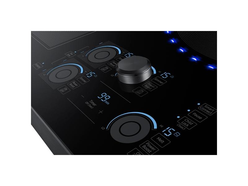 36" Smart Induction Cooktop in Black Stainless Steel