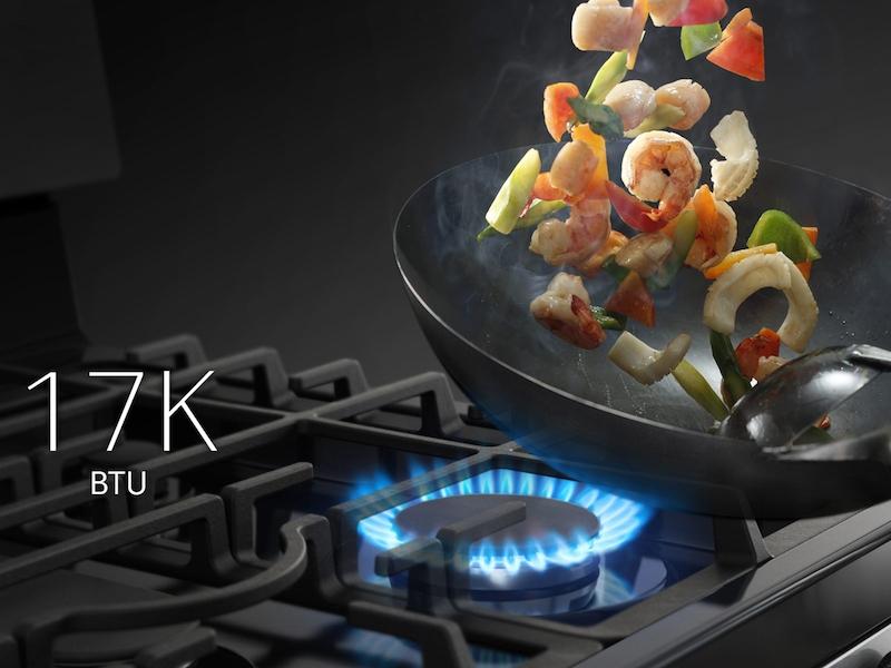 5.8 cu. ft. Gas Range in Black