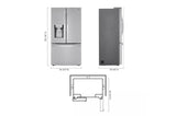24 cu. ft. Smart wi-fi Enabled Door-in-Door® Counter-Depth Refrigerator with Craft Ice™ Maker