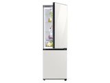 12.0 cu. Ft. Bespoke Bottom Freezer Refrigerator with Flexible Design in White Glass