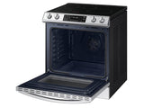 Bespoke 6.3 cu. ft. Smart Rapid Heat Induction Slide-in Range with Air Fry & Convection+ in White Glass