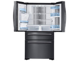 22 cu. ft. Food Showcase Counter Depth 4-Door French Door Refrigerator in Black Stainless Steel