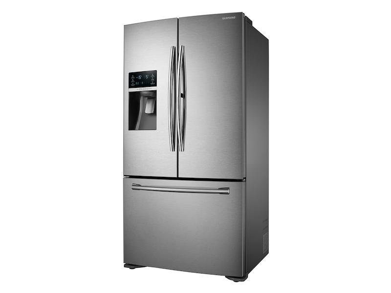23 cu. ft. Food Showcase Counter Depth 3-Door Refrigerator in Stainless Steel