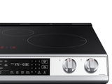 Bespoke 6.3 cu. ft. Smart Rapid Heat Induction Slide-in Range with Air Fry & Convection+ in White Glass