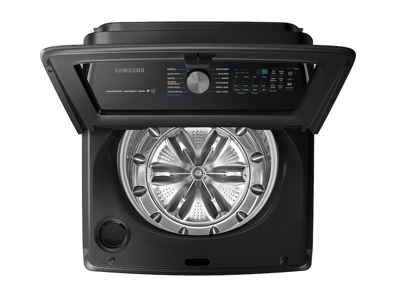 5.4 cu ft Top Load Washer with Super Speed in Black Stainless Steel