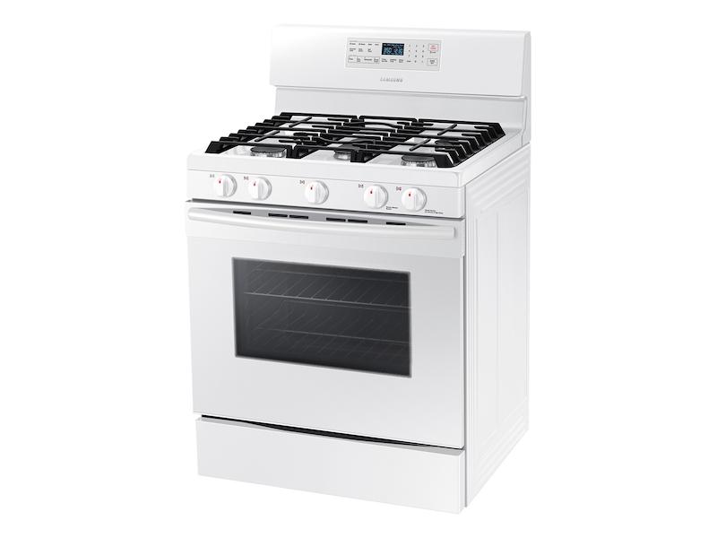 5.8 cu. ft. Freestanding Gas Range with Convection in White