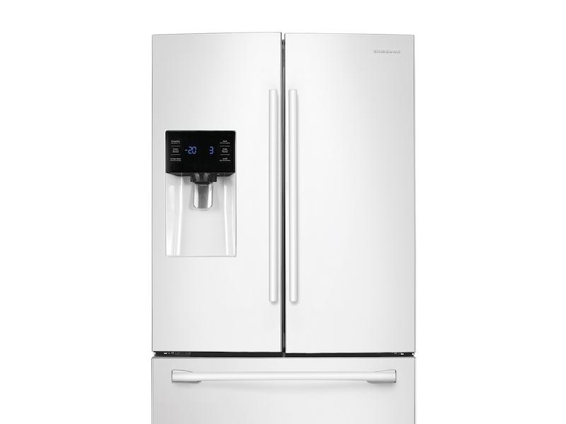 25 cu. ft. French Door Refrigerator with External Water & Ice Dispenser in White