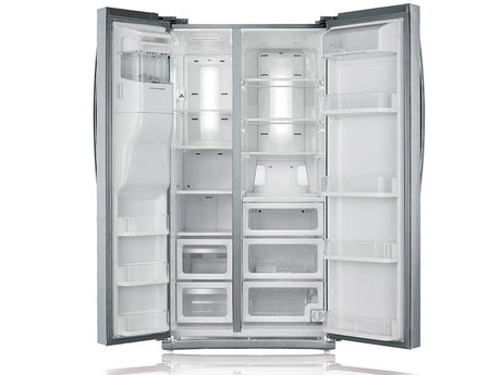 25 cu. ft. Side-by-Side Refrigerator with In-Door Ice Maker in Stainless Steel