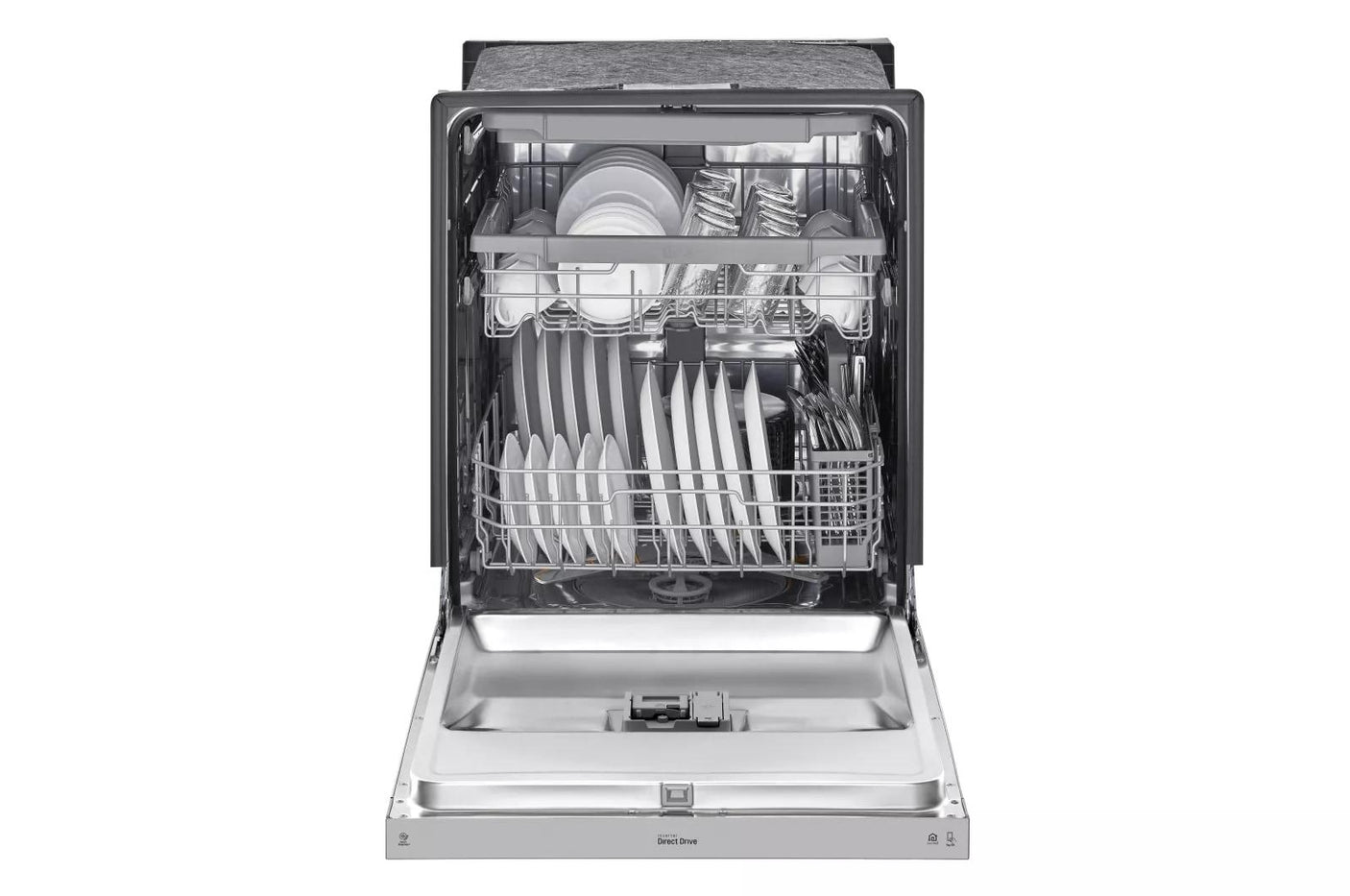 24-inch Wide QuadWash™ Front Control Dishwasher - Stainless Steel