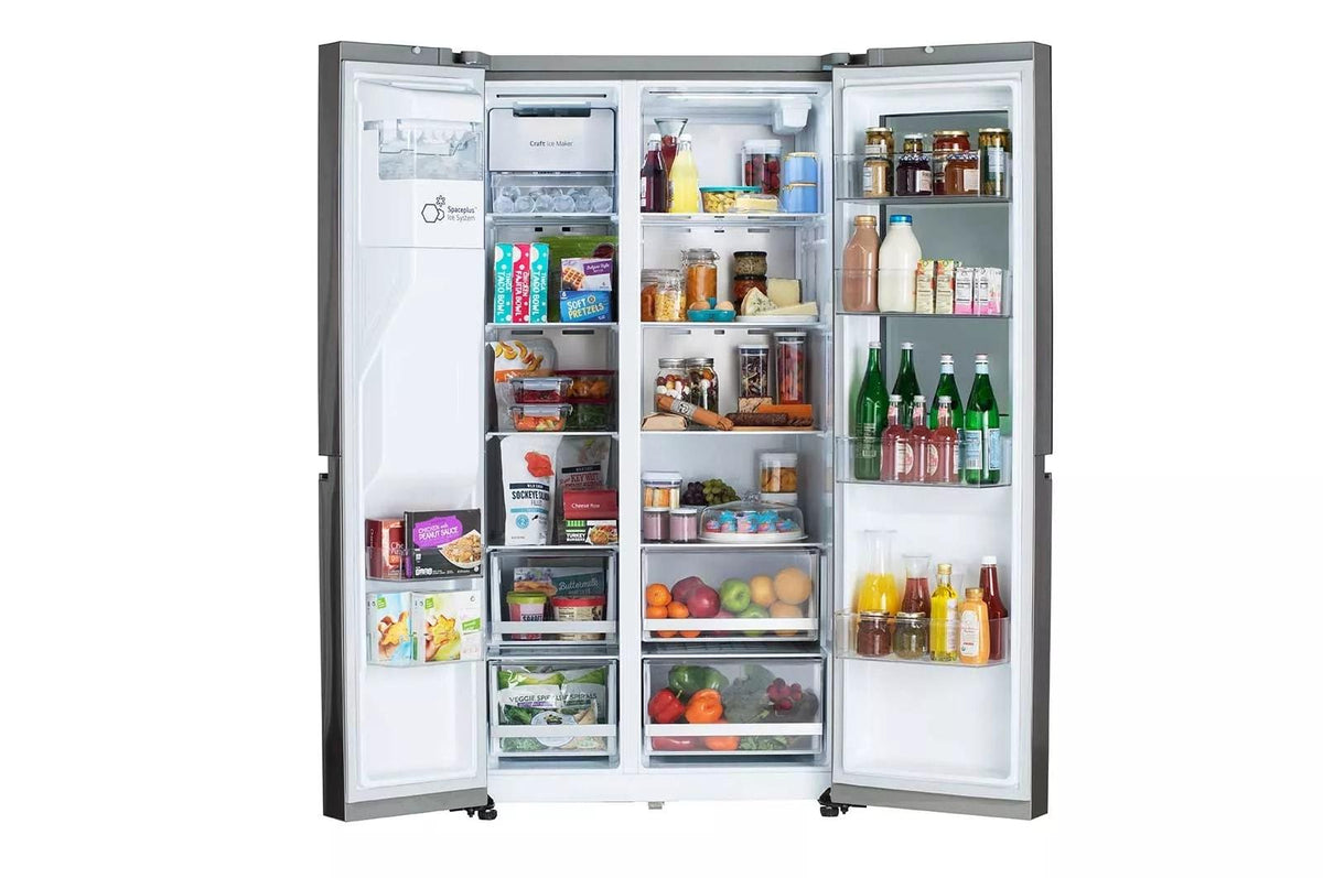 27 cu. ft. 36-inch Wide Side-by-Side Refrigerator - Stainless Steel