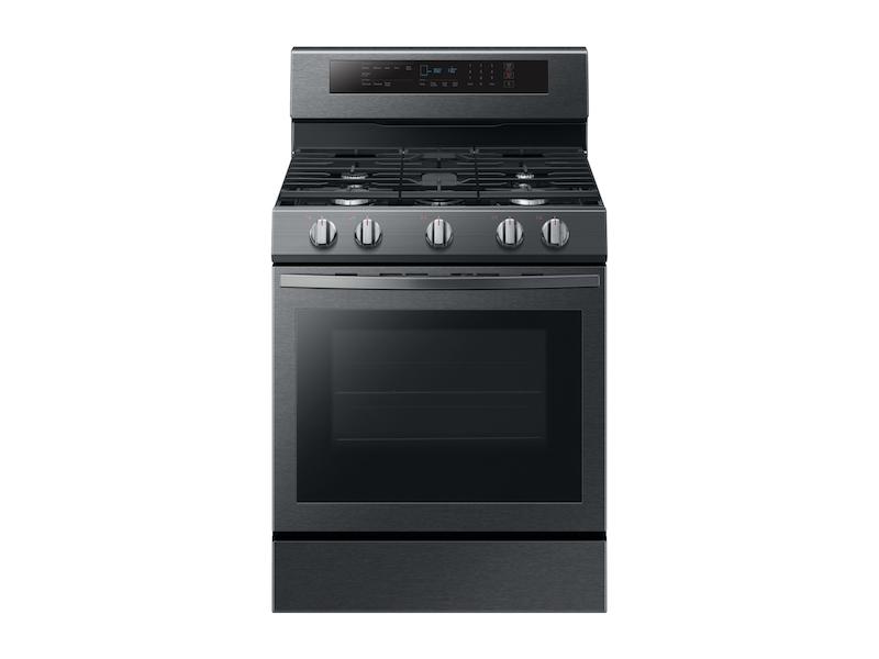5.8 cu. ft. Freestanding Gas Range with True Convection in Black Stainless Steel
