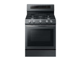 5.8 cu. ft. Freestanding Gas Range with True Convection in Black Stainless Steel