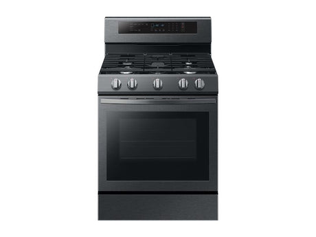5.8 cu. ft. Freestanding Gas Range with True Convection in Black Stainless Steel