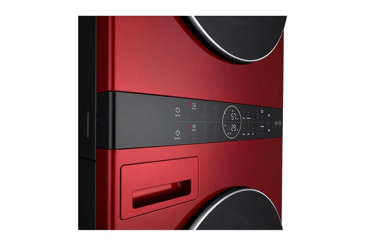 Single Unit Front Load LG WashTower™ with Center Control™ 4.5 cu. ft. Washer and 7.4 cu. ft. Electric Dryer.