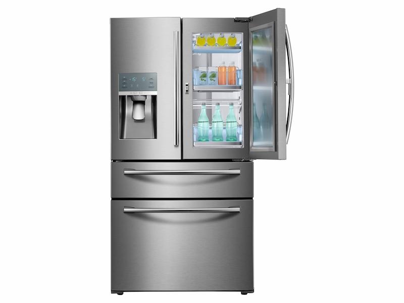 28 cu. ft. Food Showcase 4-Door French Door Refrigerator in Stainless Steel