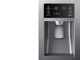 25 cu. ft. Large Capacity 4-Door French Door Refrigerator with External Water & Ice Dispenser in Stainless Steel