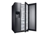 25 cu. ft. Food ShowCase Side-by-Side Refrigerator with Metal Cooling in Black Stainless Steel