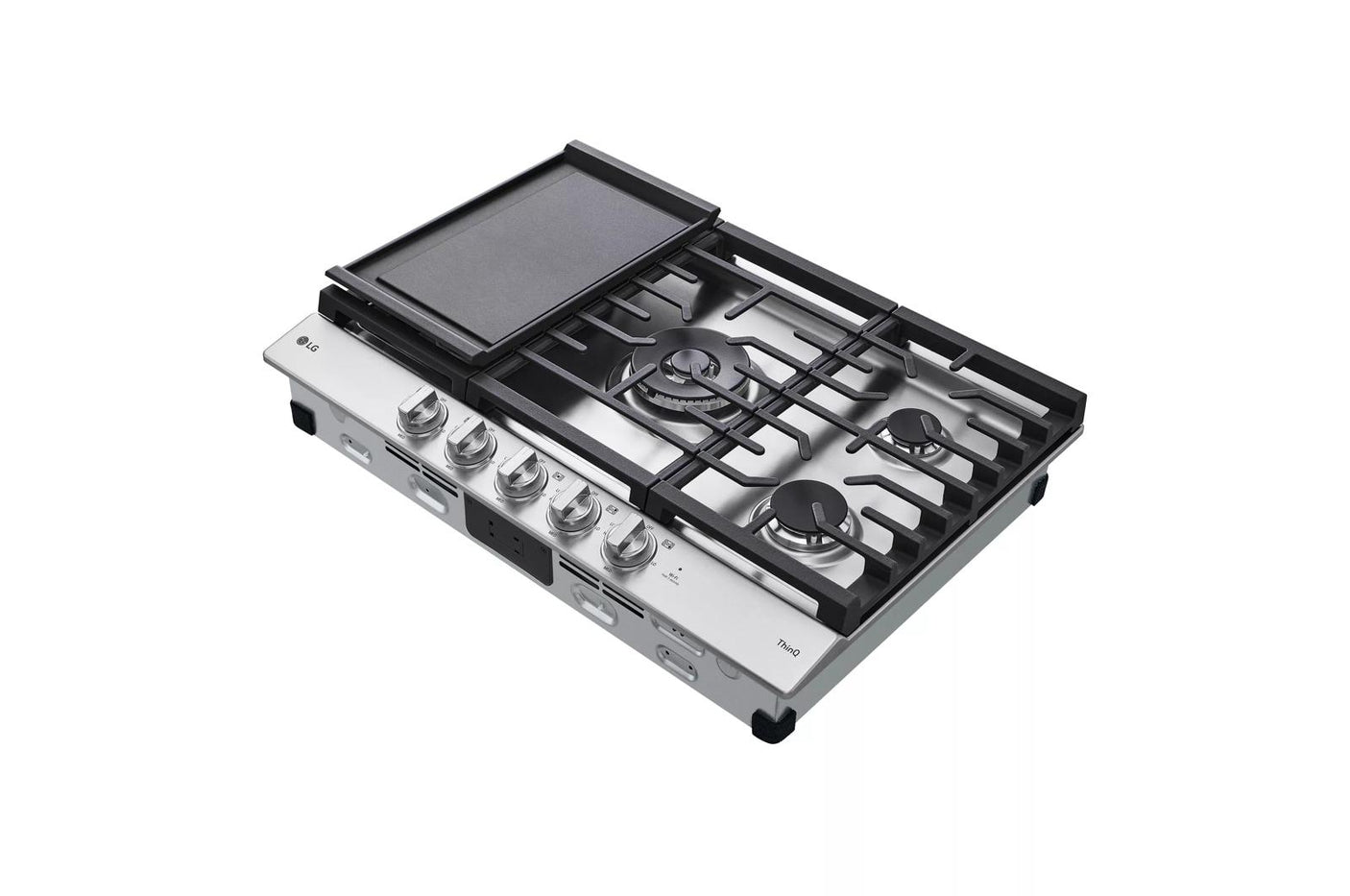 30" Smart Gas Cooktop with UltraHeat™ 22K BTU Dual Burner and LED Knobs