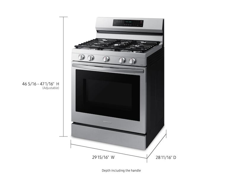 6.0 cu. ft. Smart Freestanding Gas Range with No-Preheat Air Fry, Convection+ & Stainless Cooktop in Stainless Steel