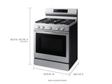 6.0 cu. ft. Smart Freestanding Gas Range with No-Preheat Air Fry, Convection+ & Stainless Cooktop in Stainless Steel