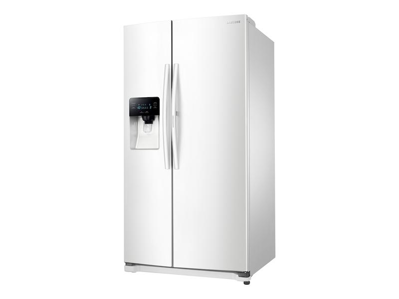 25 cu. ft. Food Showcase Side-by-Side Refrigerator with Metal Cooling in White