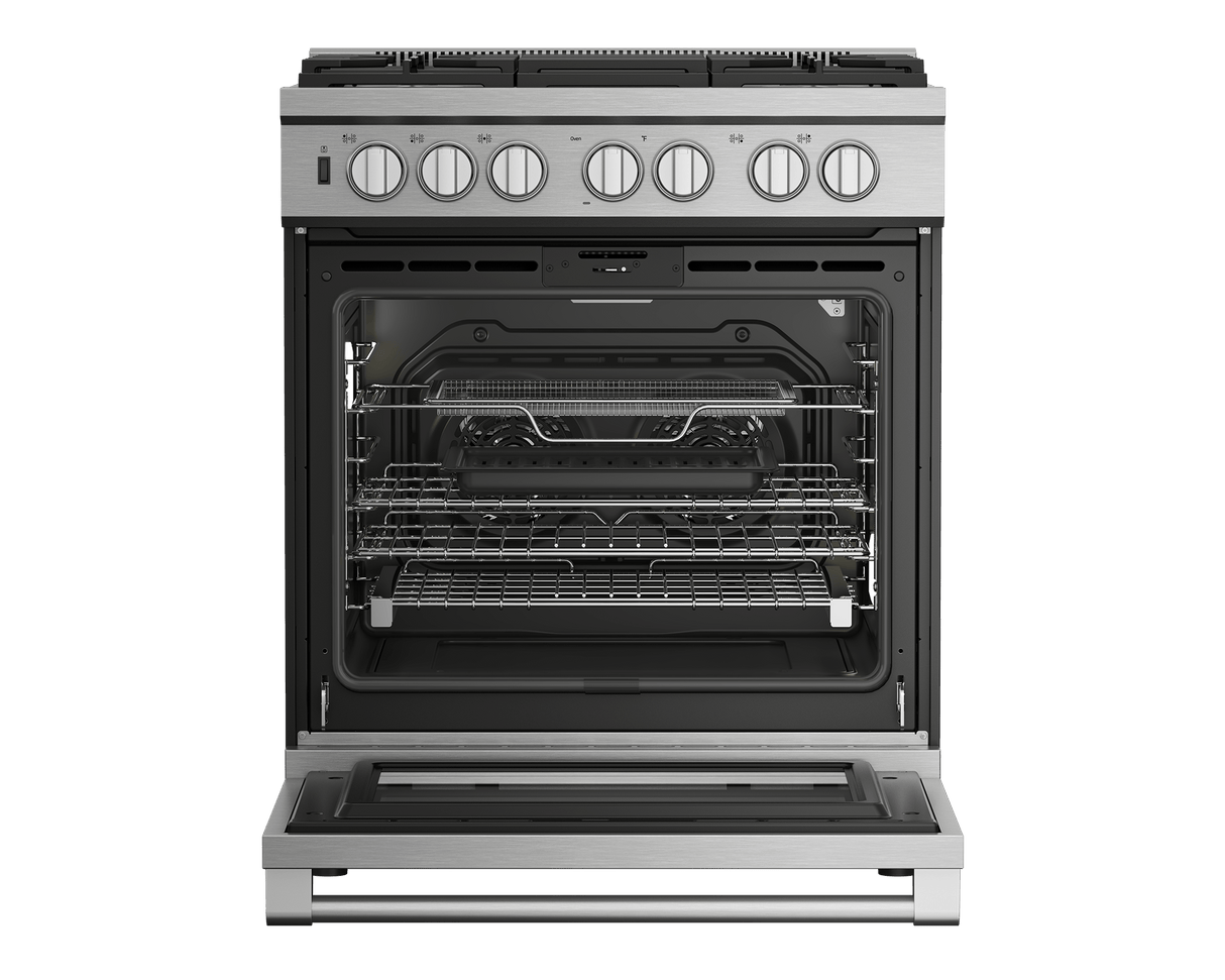 30" Stainless Steel Pro-Style Dual Fuel Range