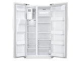 25 cu. ft. Side-by-Side Refrigerator with LED Lighting in White