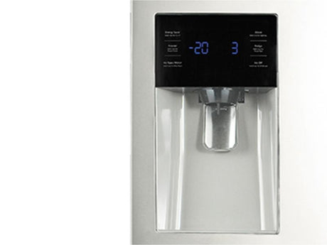 25 cu. ft. French Door Refrigerator with External Water & Ice Dispenser in White
