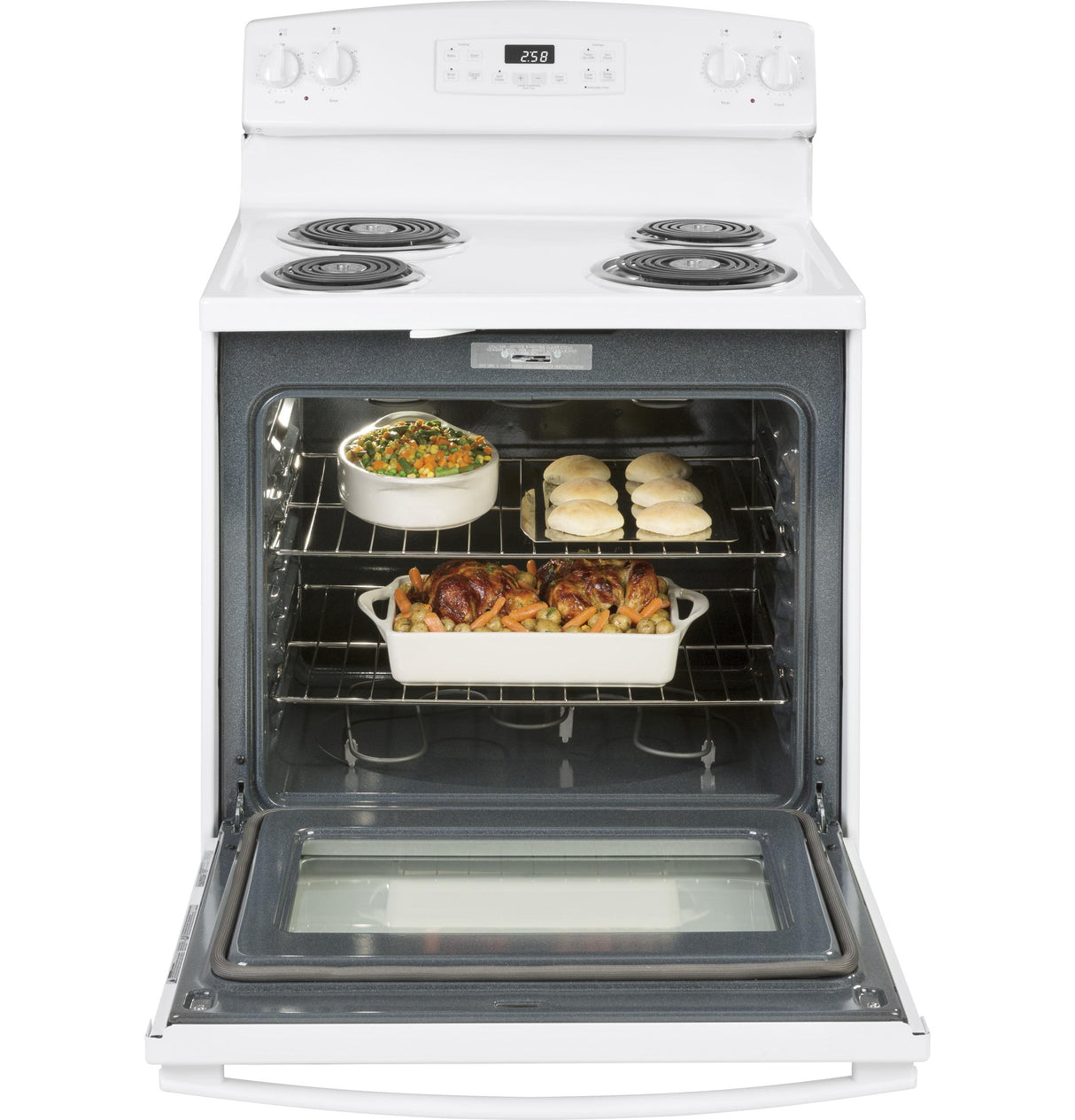 GE® 30" Free-Standing Self-Clean Electric Range