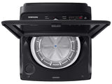 5.0 cu. ft. Large Capacity Top Load Washer with Deep Fill and EZ Access Tub in Brushed Black