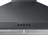 30" Wall Mount Hood in Black Stainless Steel