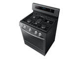 5.8 cu. ft. Freestanding Gas Range with True Convection in Black Stainless Steel