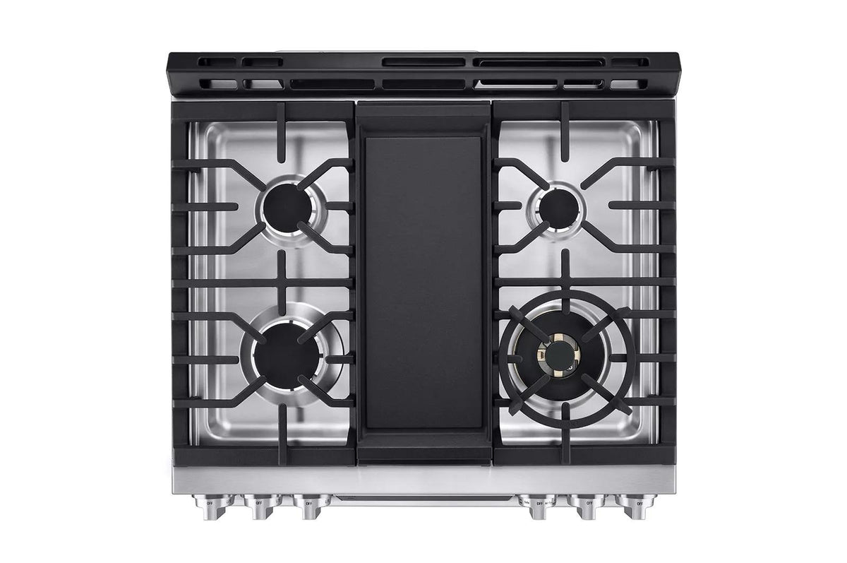 LG STUDIO 6.3 cu. ft. InstaView® Gas Slide-in Range with ProBake Convection® and Air Fry