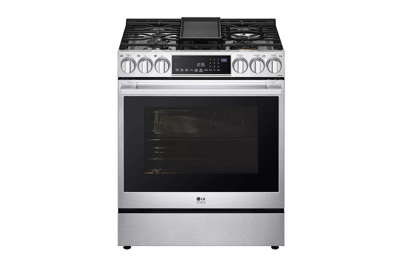 LG STUDIO 6.3 cu. ft. InstaView® Gas Slide-in Range with ProBake Convection® and Air Fry