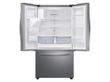 27 cu. ft. Large Capacity 3-Door French Door Refrigerator with External Water & Ice Dispenser in Stainless Steel