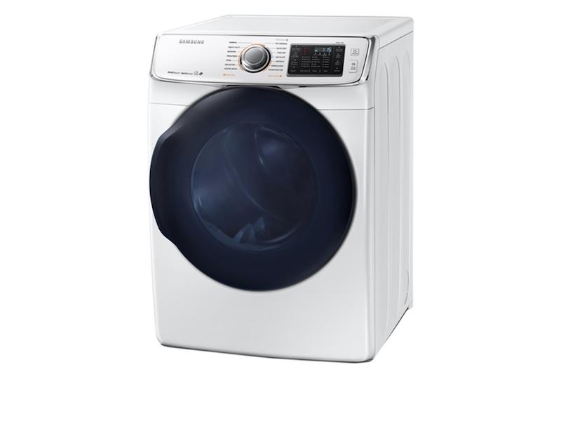 7.5 cu. ft. Smart Gas Dryer with MultiSteam™ in White